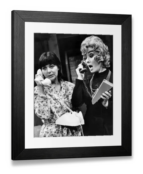 Framed Print : Gill Graham and Jane Lowe play Terry Phillips and Fiona Foster in a new play Framed Print : Gill Graham and Jane Lowe play Terry Phillips and Fiona Foster in a new play