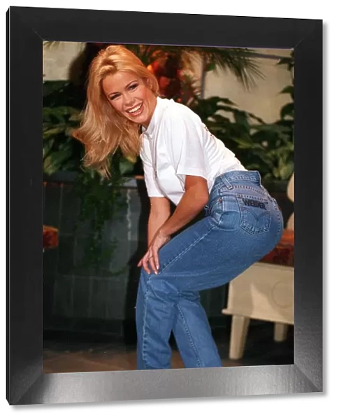 Melinda Messenger Rear of the Year 16 December 1997 Showing of her bottom which has