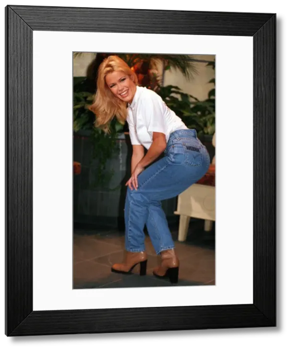 Framed Print : Melinda Messenger Rear of the Year 16 December 1997 Showing of her bottom which has Framed Print : Melinda Messenger Rear of the Year 16 December 1997 Showing of her bottom which has