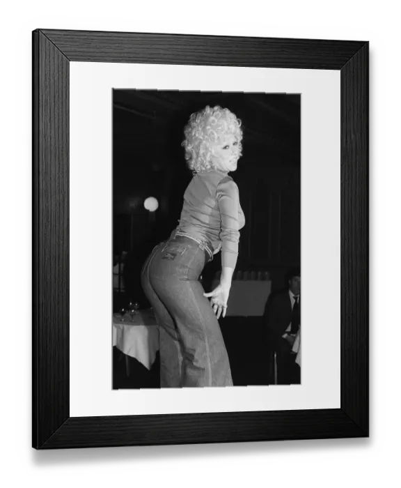Framed Print : Barabara Windsor actress Rear of the Year 1976