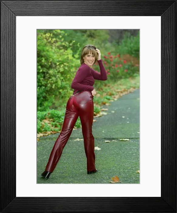 Framed Print : Carol Smillie TV Presenter November 98 Who has been voted Rear Of The Year Framed Print : Carol Smillie TV Presenter November 98 Who has been voted Rear Of The Year