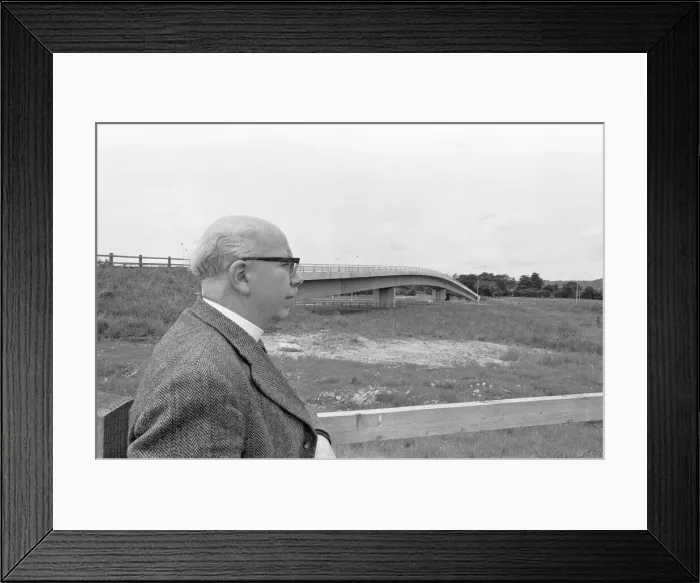Framed Print : The Rector of St Botolphs Church, Rev Maurice Hewett seen here at the Chevening road Framed Print : The Rector of St Botolphs Church, Rev Maurice Hewett seen here at the Chevening road