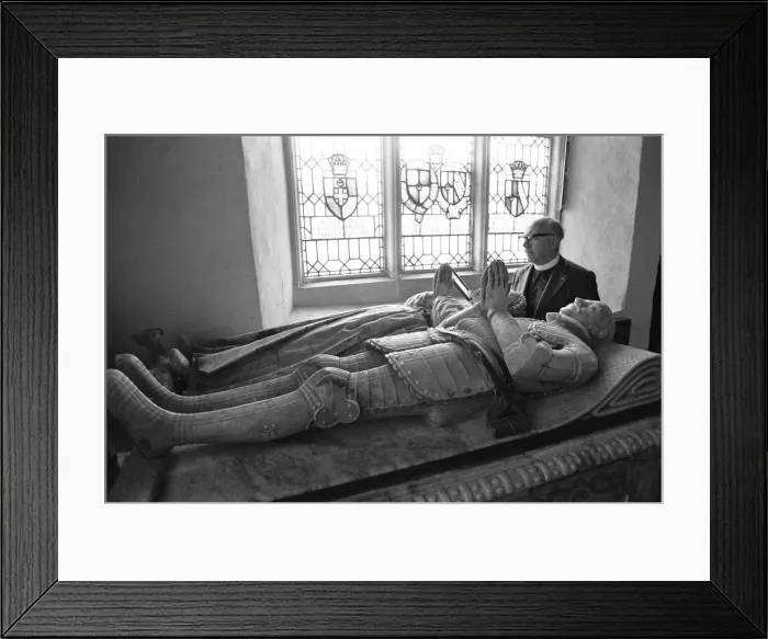 Framed Print : The Rector of St Botolphs Church, Rev Maurice Hewett