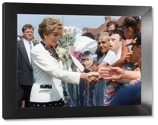 Princess Diana visits Wales, Wednesday 30th June 1993. Our Picture Shows