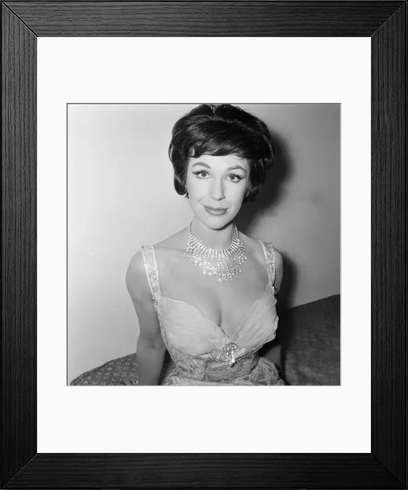 Framed Print : Fenella Fielding, English stage, film and television actress Framed Print : Fenella Fielding, English stage, film and television actress