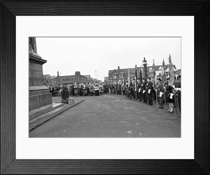 Framed Print : The Mayor and leading council members join with veterans Framed Print : The Mayor and leading council members join with veterans