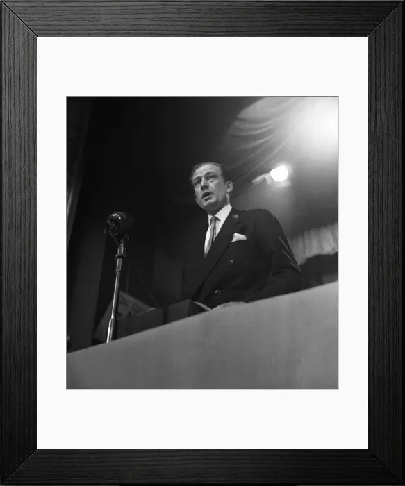 Framed Print : Suez Crisis 1956 Anthony Nutting, the Minister of State at the Foreign Office