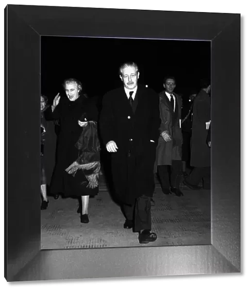 Suez Crisis 1956 Harold McMillan leaving 10 Downing Street after a Cabinet Meeting