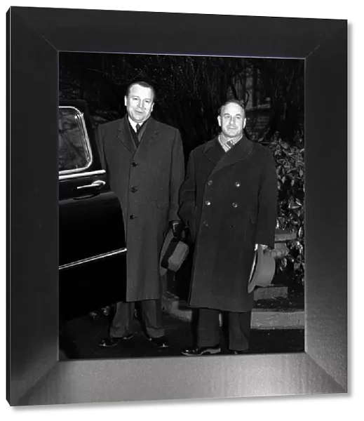 Suez Crisis 1956 The Russian Ambassador Mr Malik with Colonel General Servov just
