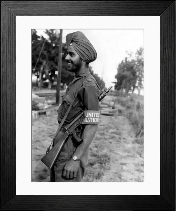 Framed Print : The Suez Crisis war in Egypt, 29th October to 6th November, 1956 - Mohindar Singh