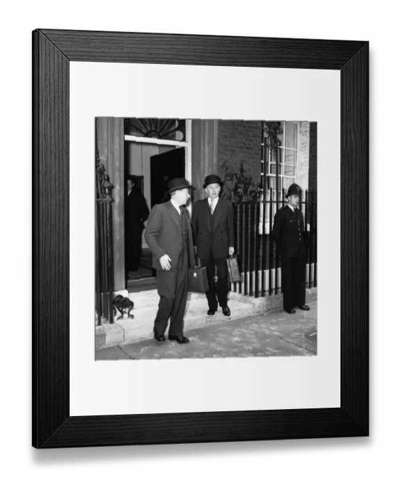 Framed Print : Suez Crisis 1956 Selwyn Lloyd leaving 10 Downing Street after a pre Parliament