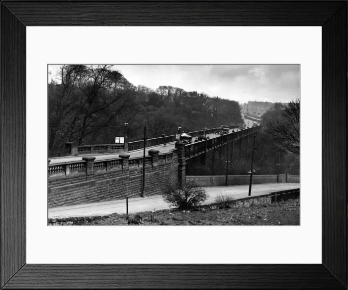 Framed Print : A picturesque view of the Armstrong Bridge, Newcastle, which is considered inadequate for Framed Print : A picturesque view of the Armstrong Bridge, Newcastle, which is considered inadequate for