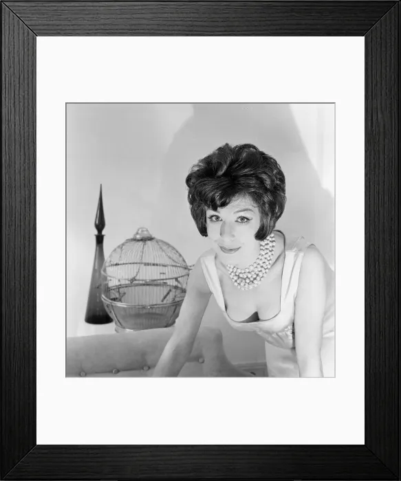 Framed Print : Fenella Fielding, English stage, film and television actress Framed Print : Fenella Fielding, English stage, film and television actress