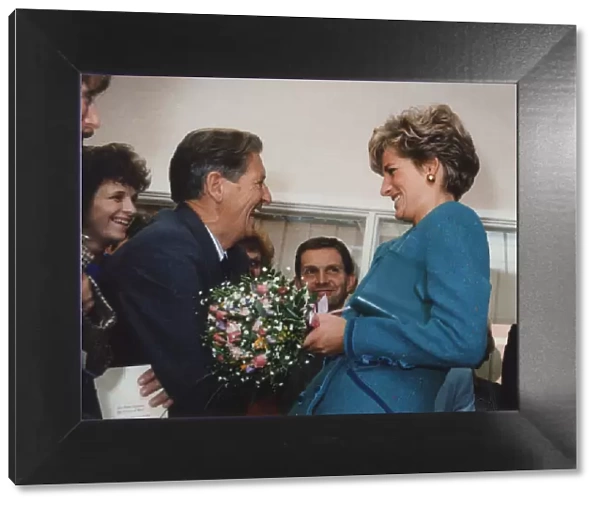 Princess Diana visits Wales, October 1991. Our Picture Shows