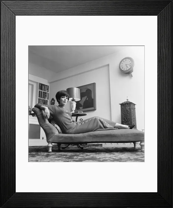 Framed Print : Fenella Fielding, English stage, film and television actress, pictured at home in London