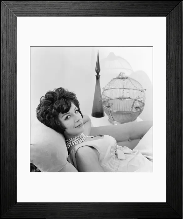 Framed Print : Fenella Fielding, English stage, film and television actress Framed Print : Fenella Fielding, English stage, film and television actress