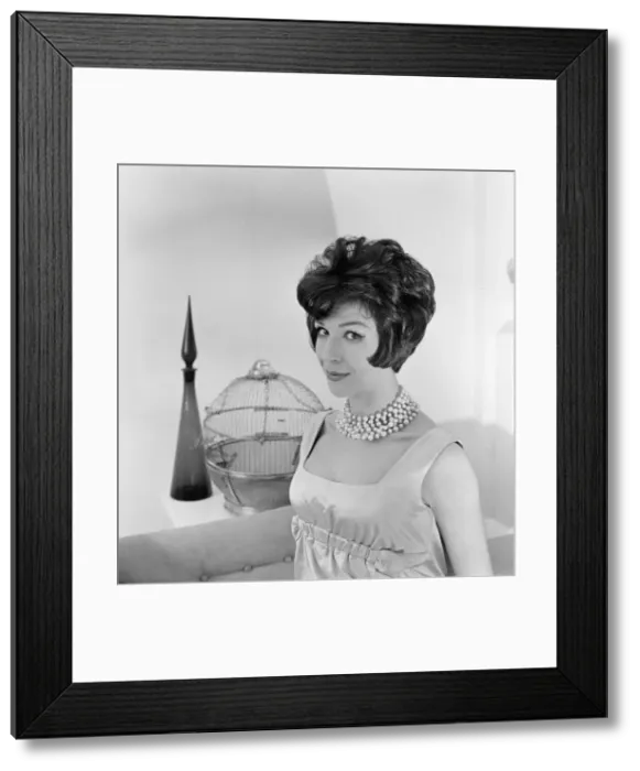 Framed Print : Fenella Fielding, English stage, film and television actress Framed Print : Fenella Fielding, English stage, film and television actress