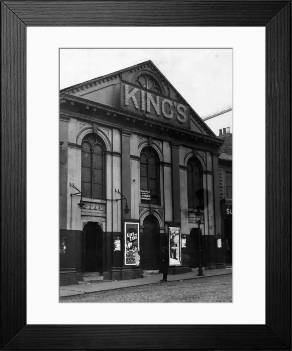 Framed Print : The Kings Hall, Marlborough Crescent, Newcastle, which has now closed Framed Print : The Kings Hall, Marlborough Crescent, Newcastle, which has now closed