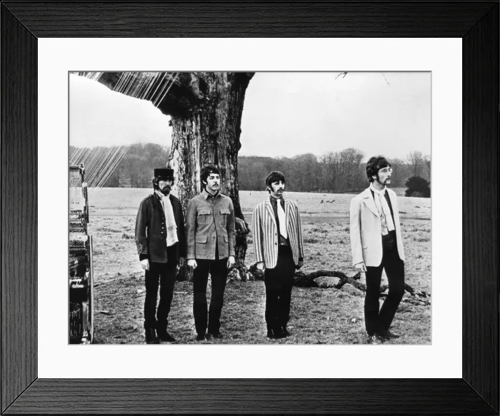 Framed Print : The Beatles filming their video for the song Strawberry Fields Forever Framed Print : The Beatles filming their video for the song Strawberry Fields Forever