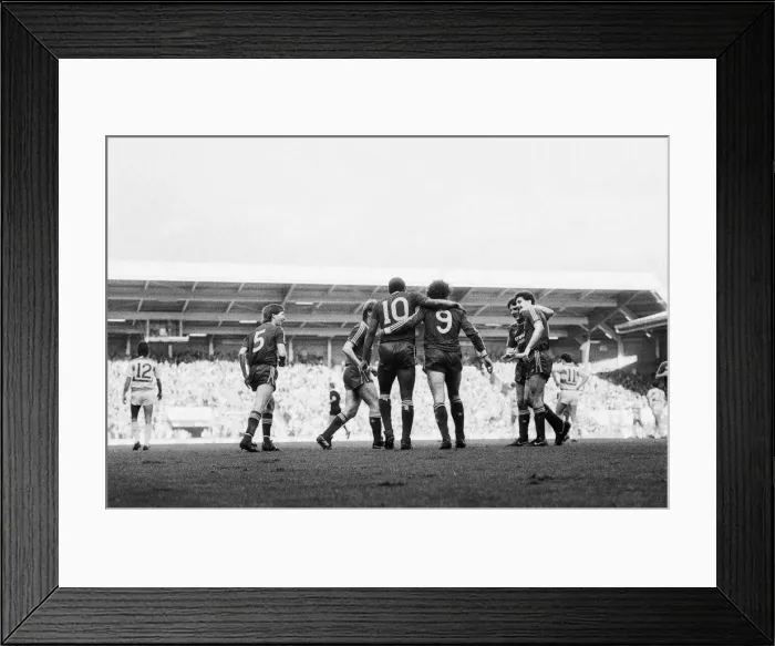 Framed Print : Liverpool 4 Queens Park Rangers 0, Old First Division One game at Anfield