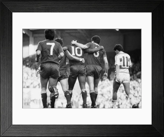 Framed Print : Liverpool 4 Queens Park Rangers 0, Old First Division One game at Anfield Framed Print : Liverpool 4 Queens Park Rangers 0, Old First Division One game at Anfield