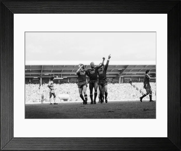 Framed Print : Liverpool 4 Queens Park Rangers 0, Old First Division One game at Anfield Framed Print : Liverpool 4 Queens Park Rangers 0, Old First Division One game at Anfield