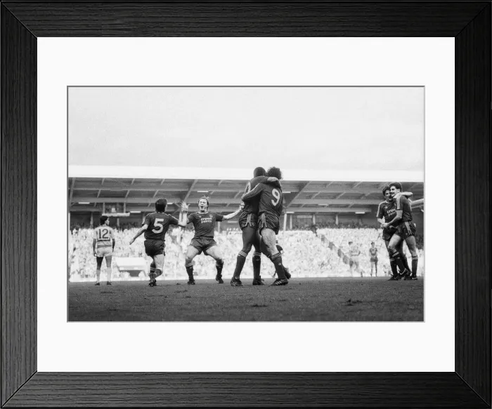 Framed Print : Liverpool 4 Queens Park Rangers 0, Old First Division One game at Anfield Framed Print : Liverpool 4 Queens Park Rangers 0, Old First Division One game at Anfield