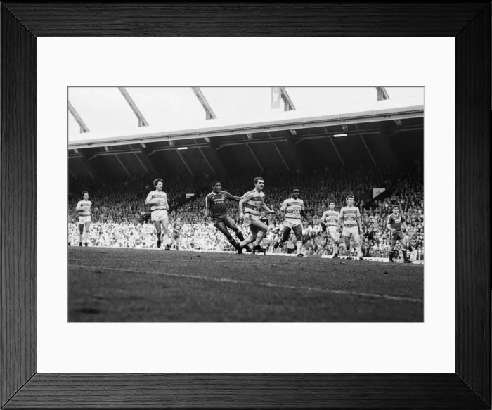 Framed Print : Liverpool 4 Queens Park Rangers 0, Old First Division One game at Anfield Framed Print : Liverpool 4 Queens Park Rangers 0, Old First Division One game at Anfield