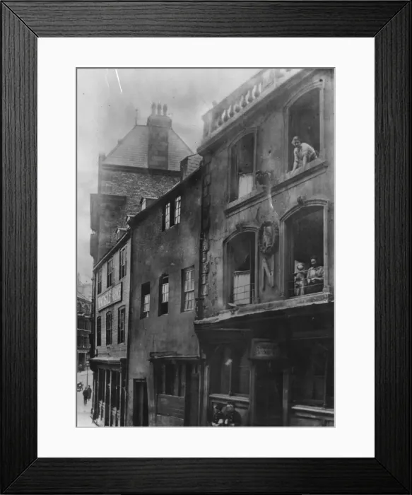 Framed Print : Akenside Hill, Newcastle. Picture shows a lodging house where single beds cost 1 1 / 2d Framed Print : Akenside Hill, Newcastle. Picture shows a lodging house where single beds cost 1 1 / 2d