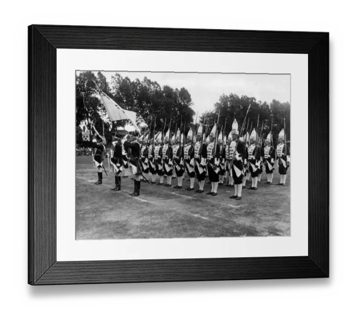 Framed Print : Deal Pageant and Tattoo, marines of 1761. 31st July 1935
