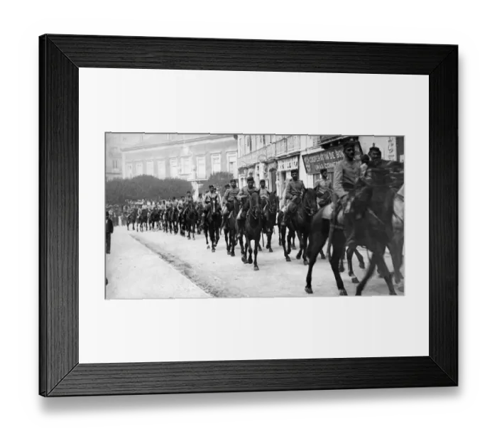 Framed Print : Portugal October 5th Revolution 1910. Officers and soldiers of the 2nd Ca Framed Print : Portugal October 5th Revolution 1910. Officers and soldiers of the 2nd Ca
