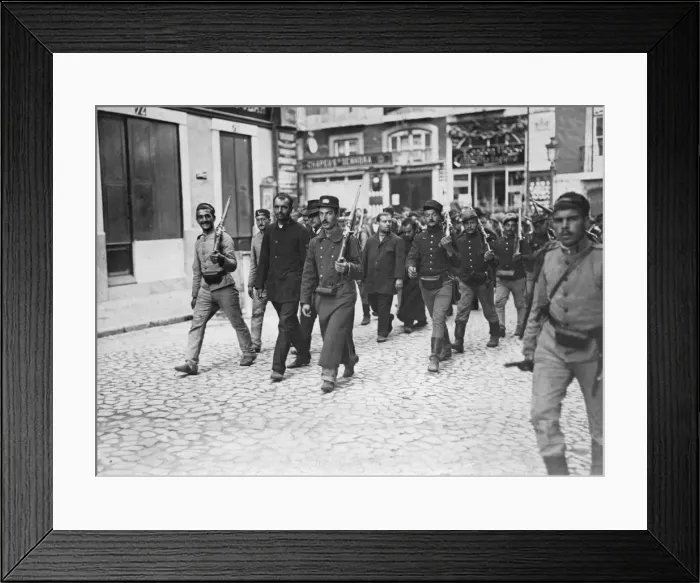 Framed Print : Portugal October 5th Revolution 1910. Following the revolution the Provisional Framed Print : Portugal October 5th Revolution 1910. Following the revolution the Provisional