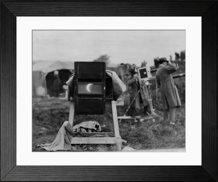 Framed Print : The sun through the large camera, Giggleswick. 30th June 1927 Framed Print : The sun through the large camera, Giggleswick. 30th June 1927