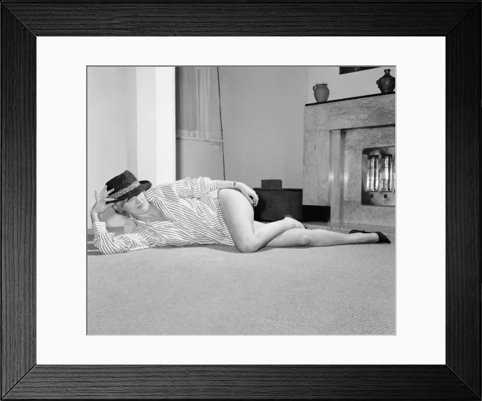 Framed Print : Liz Fraser, English actress, pictured at home of Donald Zec Daily Mirror Journalist Framed Print : Liz Fraser, English actress, pictured at home of Donald Zec Daily Mirror Journalist