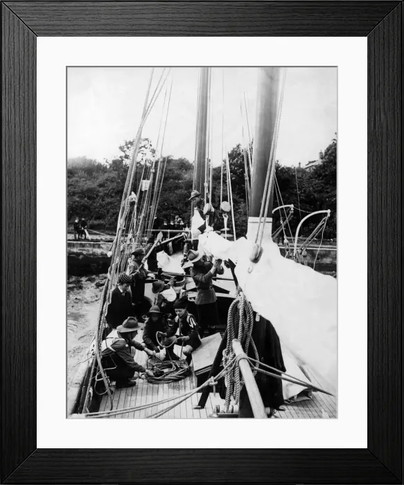 Framed Print : Sea Scouts hard at work. September 1912 Framed Print : Sea Scouts hard at work. September 1912