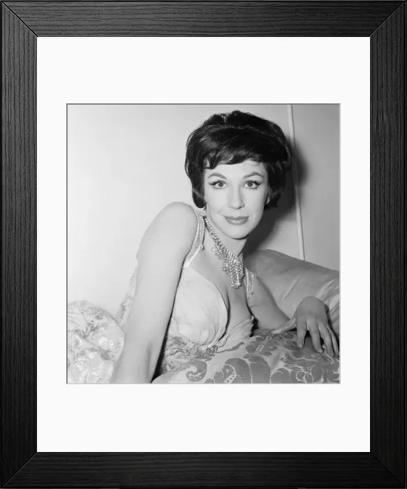Framed Print : Fenella Fielding, English stage, film and television actress Framed Print : Fenella Fielding, English stage, film and television actress