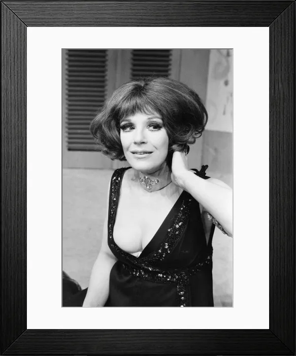 Framed Print : Fenella Fielding, English stage, film and television actress Framed Print : Fenella Fielding, English stage, film and television actress