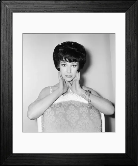 Framed Print : Fenella Fielding, English stage, film and television actress Framed Print : Fenella Fielding, English stage, film and television actress