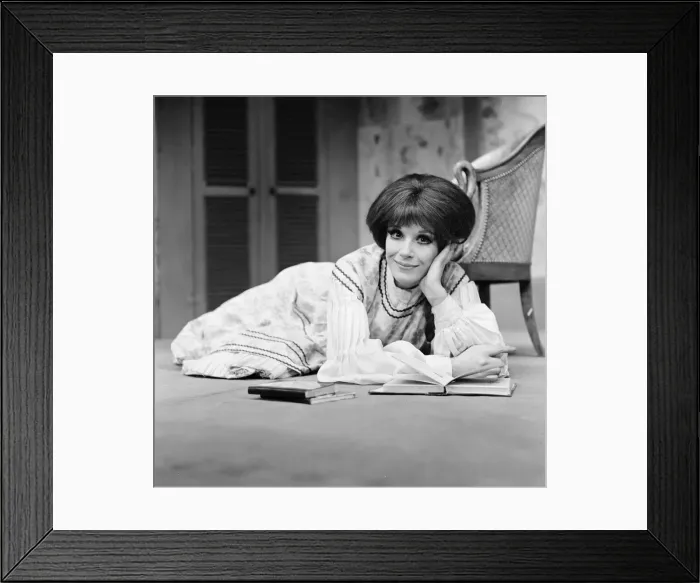 Framed Print : Fenella Fielding, English stage, film and television actress Framed Print : Fenella Fielding, English stage, film and television actress