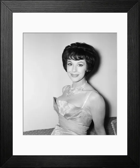 Framed Print : Fenella Fielding, English stage, film and television actress Framed Print : Fenella Fielding, English stage, film and television actress