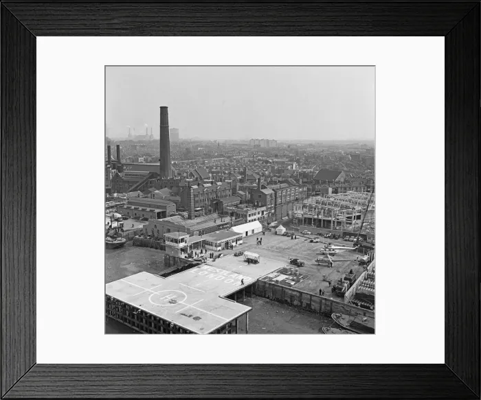 Framed Print : A Westland Whirlwind SRS. 1 helicopter G-APDY on the apron at the Battersea Heliport Framed Print : A Westland Whirlwind SRS. 1 helicopter G-APDY on the apron at the Battersea Heliport