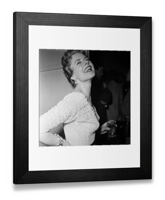 Framed Print : A party held by Barbara Allen, who runs a model agency. London. 21st January 1954