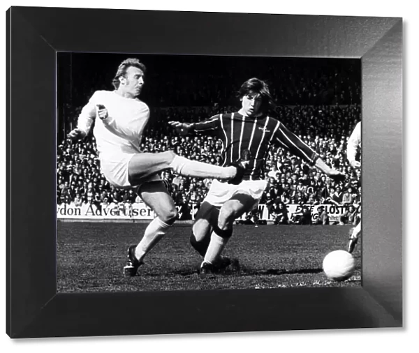 Dennis Law April 1971 (L) Manchester United v Crystal Palace Dennis Slams a shot