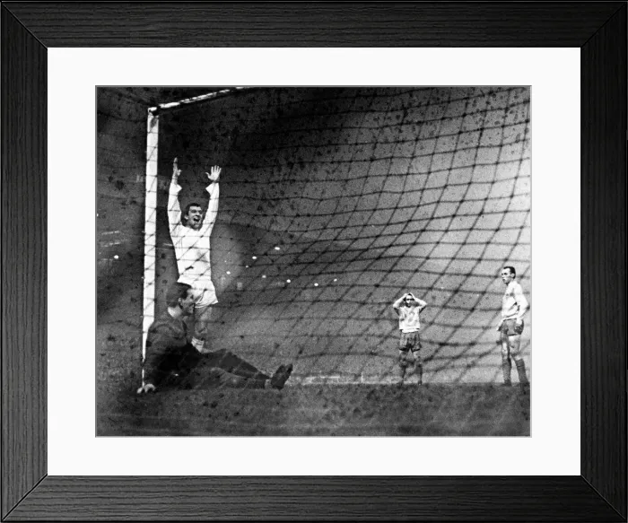Framed Print : European Cup First Round Second Leg match at Old Trafford. Manchester United 3 v A Framed Print : European Cup First Round Second Leg match at Old Trafford. Manchester United 3 v A