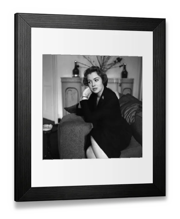 Framed Print : Beth Rogan, actress of the Rank Organisation, has been under contract one year