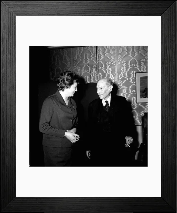 Framed Print : VALENTINA TERESHKOVA AND LORD ATTLEE 1964 Y2K Framed Print : VALENTINA TERESHKOVA AND LORD ATTLEE 1964 Y2K