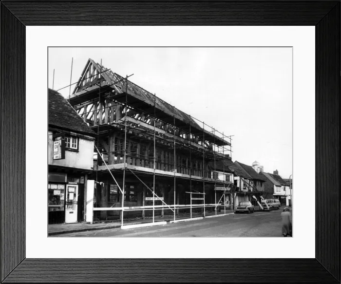 Framed Print : The medieval house that formerly stood in Much Park Street, Coventry Framed Print : The medieval house that formerly stood in Much Park Street, Coventry