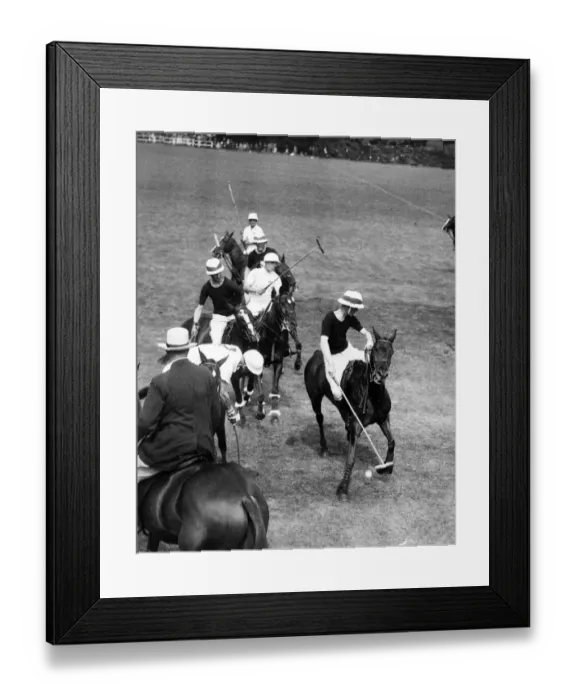 Framed Print : 1st Army Polo Test, England v USA. 21st June 1925