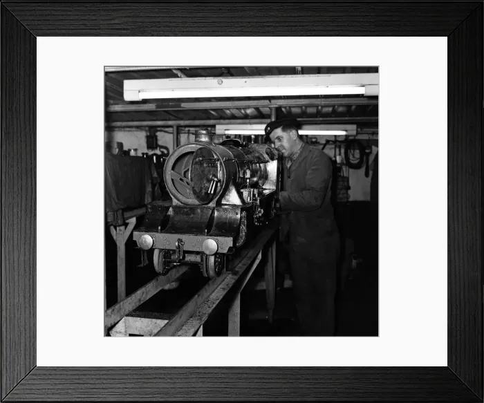 Framed Print : Railway enthusiasts at the miniature railway at Greywood Framed Print : Railway enthusiasts at the miniature railway at Greywood
