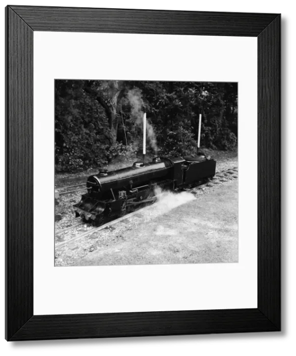 Framed Print : Railway enthusiasts at the miniature railway at Greywood Framed Print : Railway enthusiasts at the miniature railway at Greywood